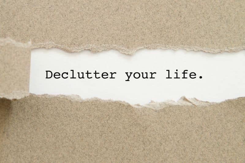 Declutter – make space for the New.